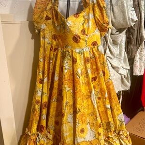 Selkie Sunflower Cotton Ritz
